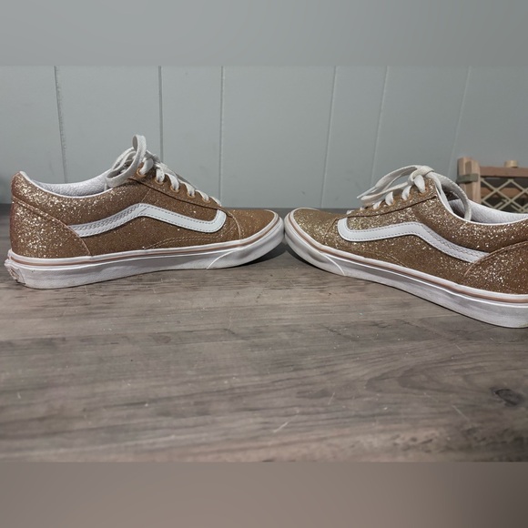 Gold sparkly vans - Picture 7 of 9